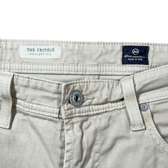 AG‎ Adriano Goldschmied The Protege Straight Leg Khaki Pants Mens 34 USA Made - Picture 7 of 14